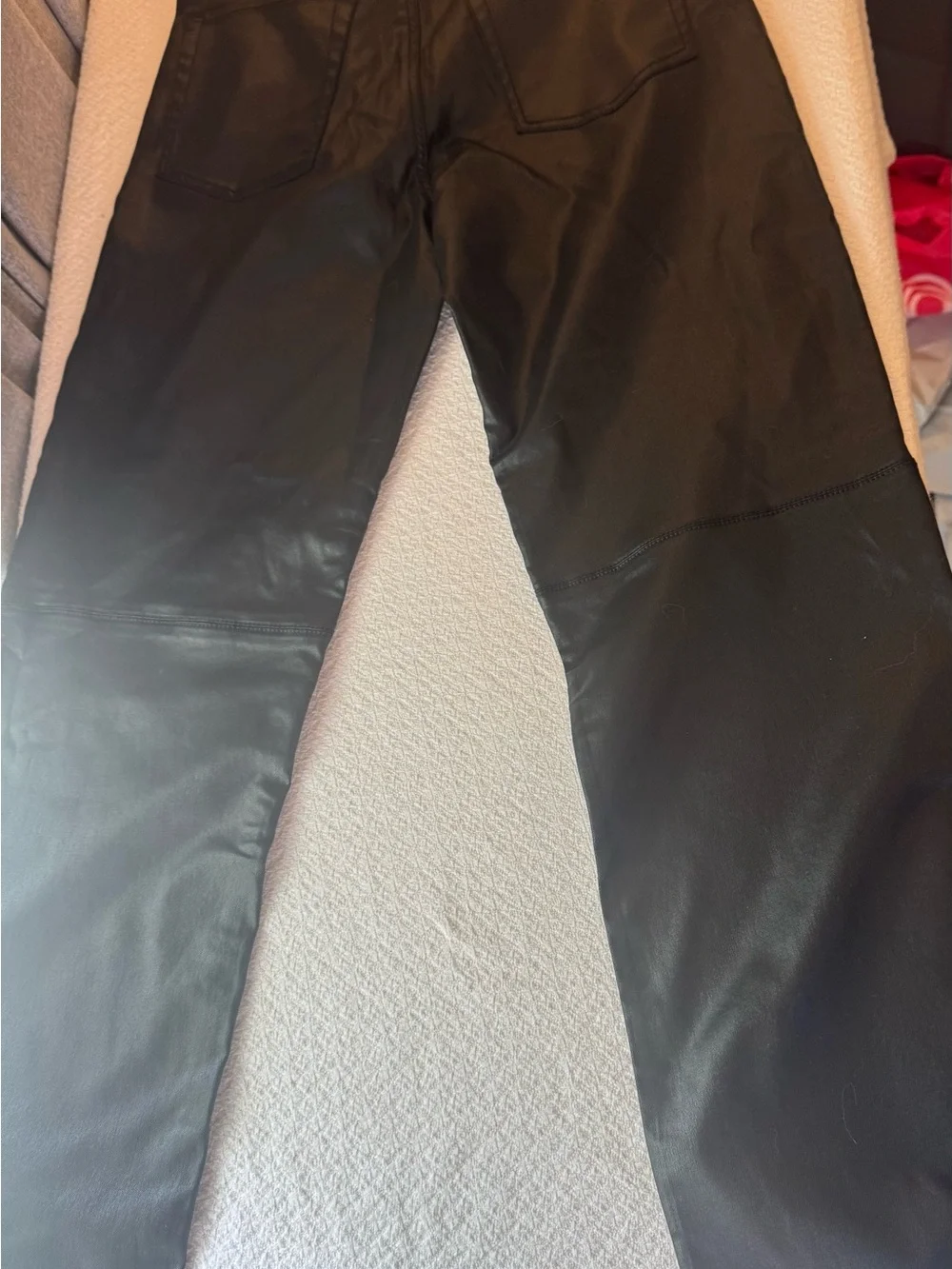 GAP Black Faux Leather High-Rise '90s Style Pants